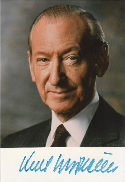 KURT WALDHEIM - (ex Präsident Österreich) signiert mit COA