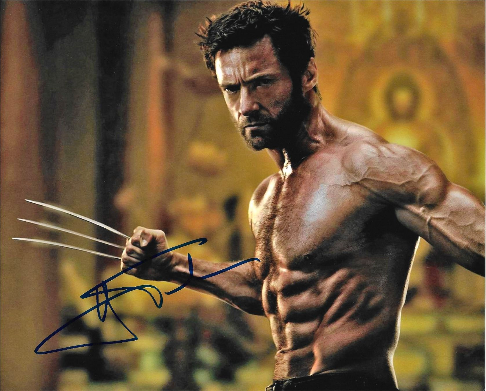 HUGH JACKMAN - *WOLVERINE* handsigniert (20 x 25 cm) mit COA