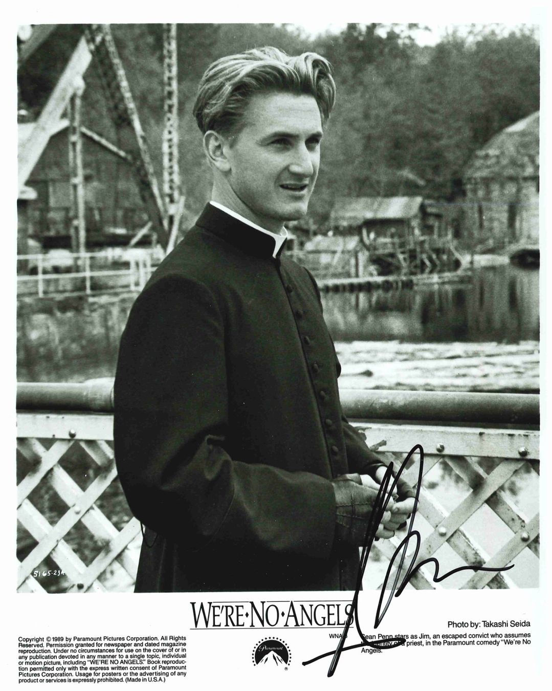 SEAN PENN - Grossfoto handsigniert (20 x 25 cm) mit COA