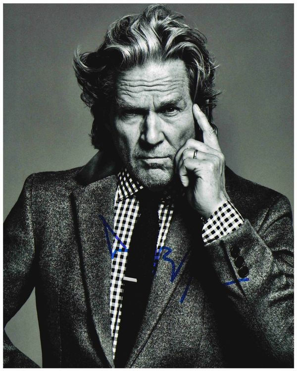 JEFF BRIDGES - handsigniert Grossfoto (20 x 25cm) mit COA