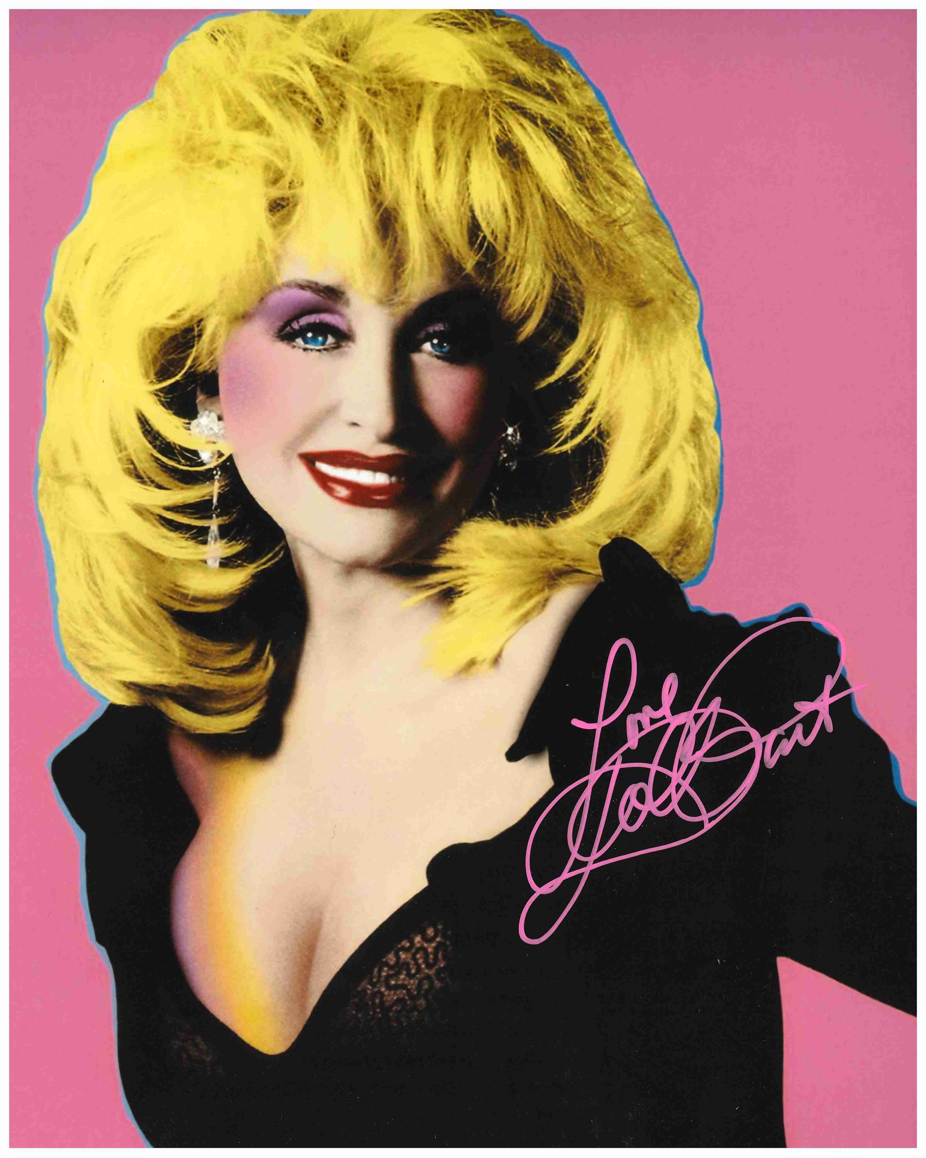 DOLLY PARTON - handsigniertes Grossfoto (20x25 cm) mit COA