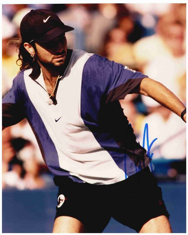 ANDRE AGASSI - handsigniertes Grossfoto (20x25cm) mit COA