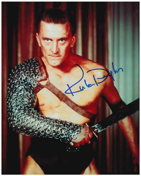 KIRK DOUGLAS († 2020) - (20x25 cm) handsigniert mit COA