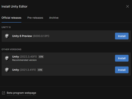 Comprendre les Versions de Unity : Un Guide Complet pour les Développeurs