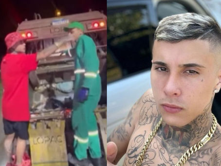 MC Paiva ajuda garis de São Paulo e vídeo viraliza no Instagram.