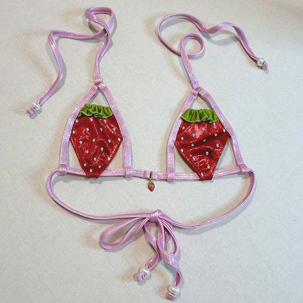 Thumbnail: STRAWBERRY CAGE BRALETTE