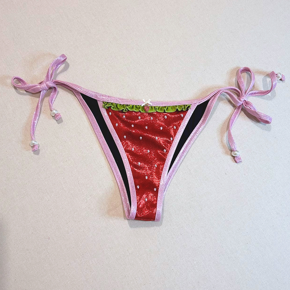 Thumbnail: STRAWBERRY TANGA BOTTOMS