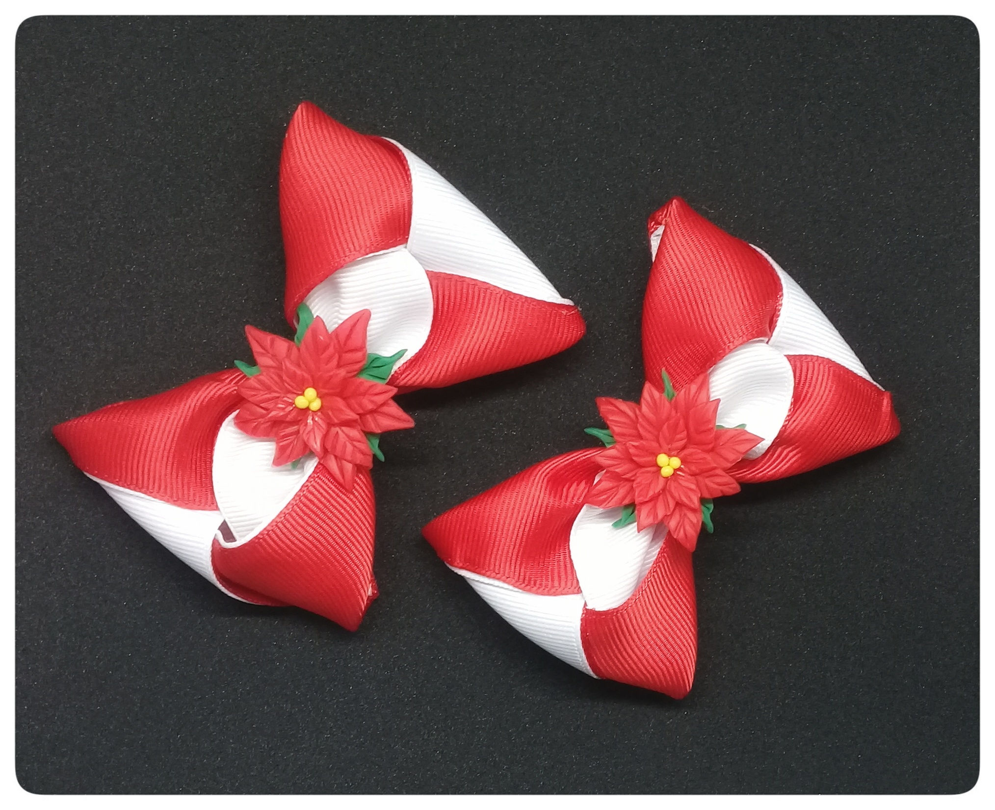 Vista set lazos flor de pascua