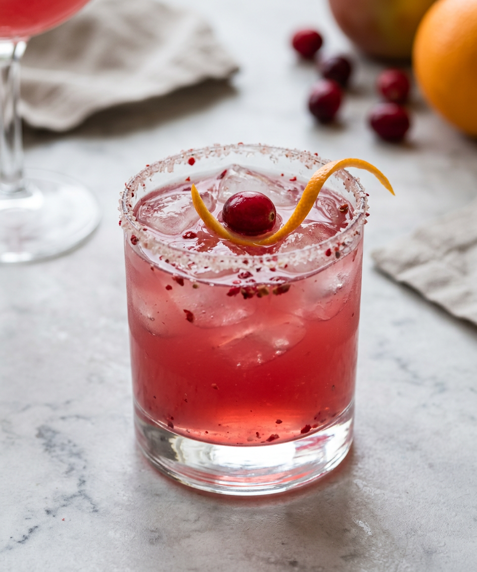 Cranberry Peppercorn Margarita — illustrative recipe photo