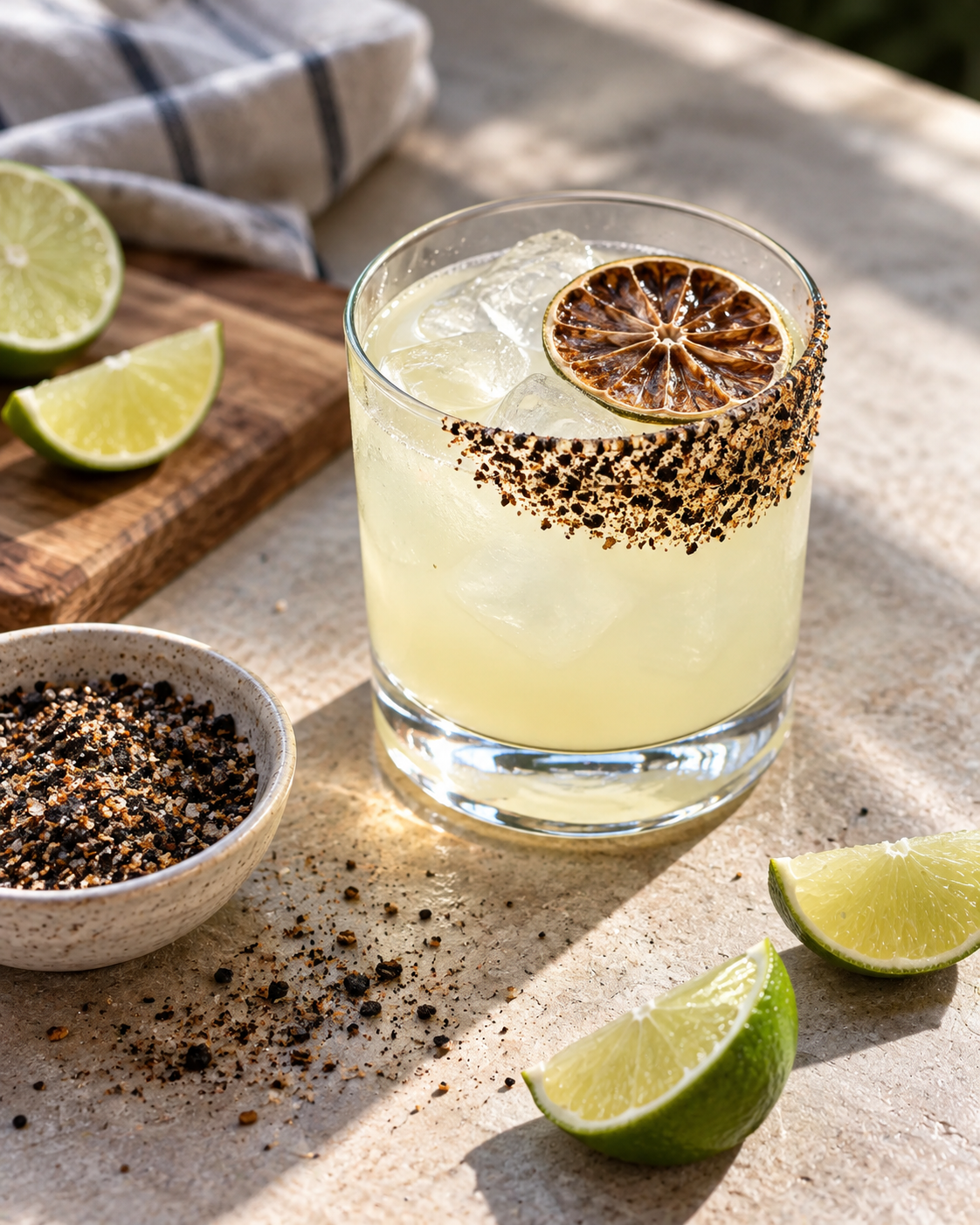 Black Lime & Pepper Cocktail Rim