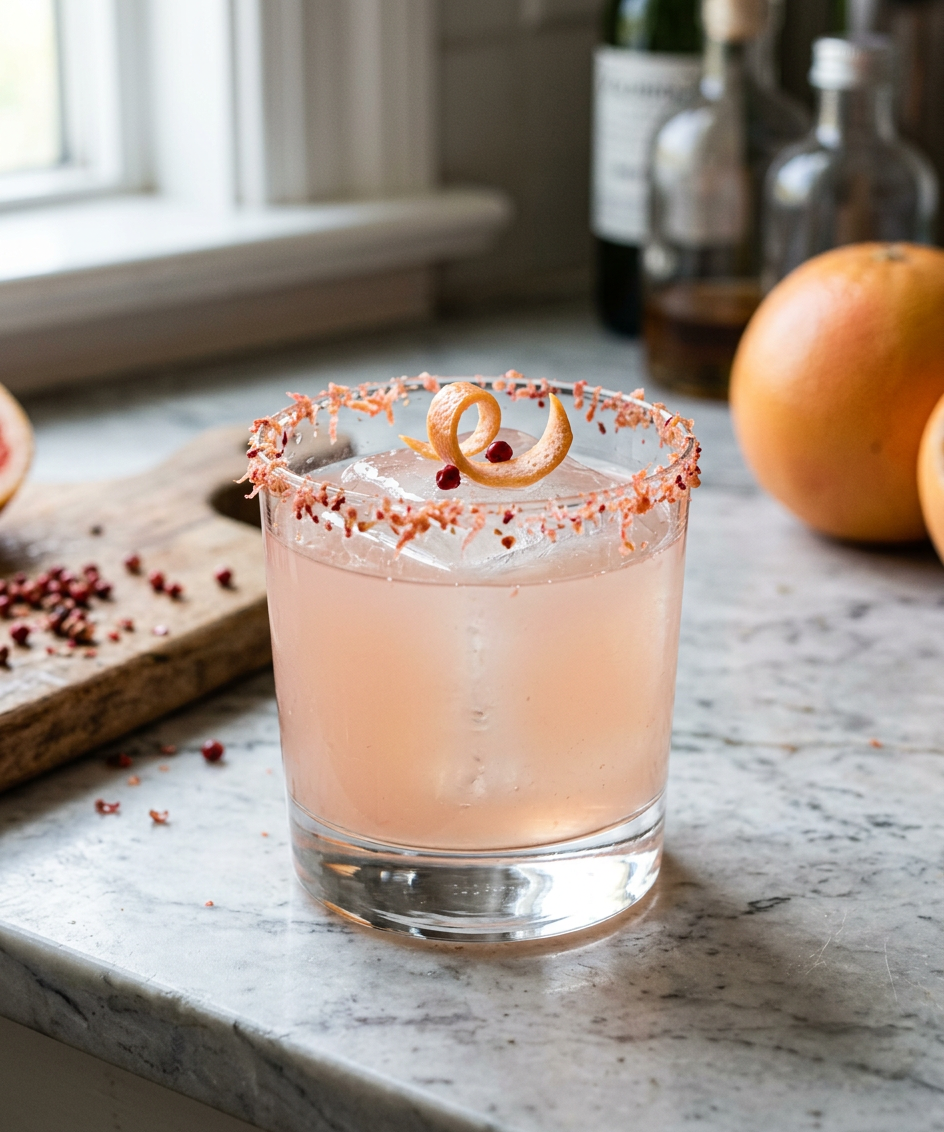 Pink Peppercorn Grapefruit Rim — illustrative recipe image