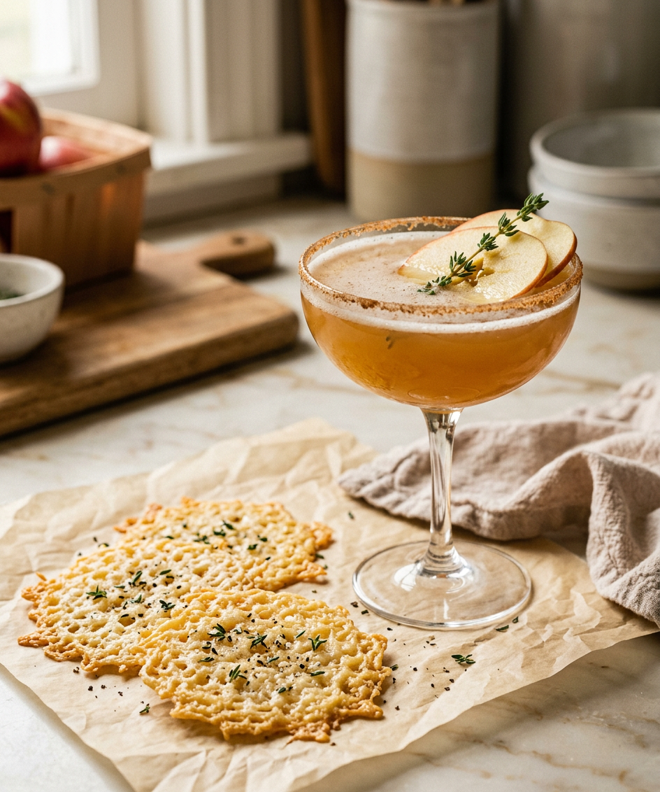 Savory Parmesan Cocktail Crisps — illustrative recipe image