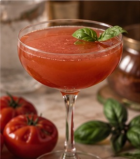 Tomato Jam Gin Martini