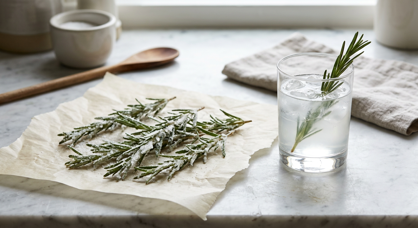 Sparkling Candied Rosemary — illustrative recipe image