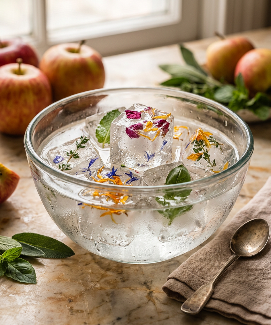 Botanical Confetti Ice — illustrative recipe photo