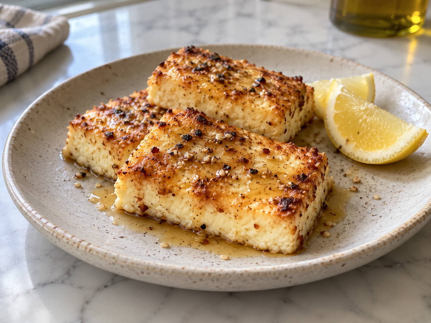 Crispy Feta with Sesame & Hot Honey