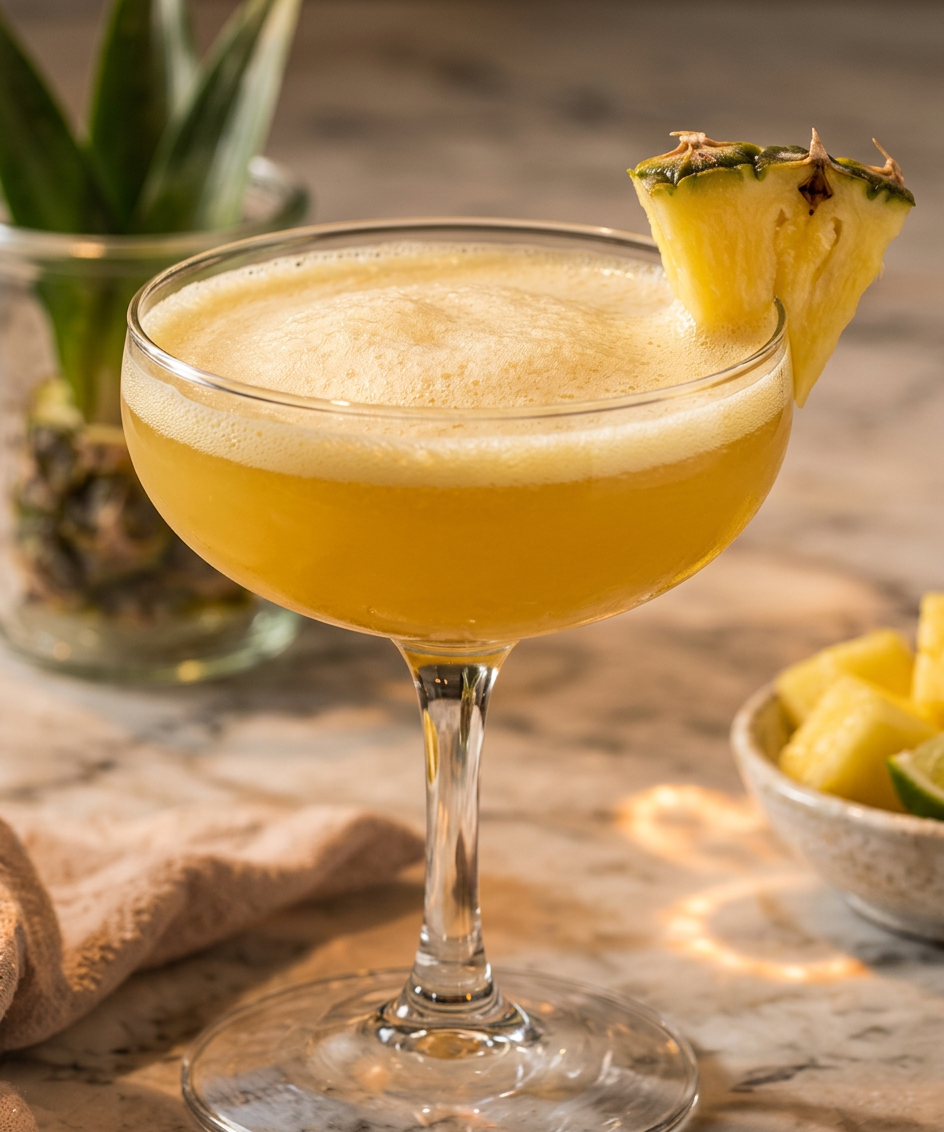 Spicy Pineapple Cocktail Foam — illustrative recipe image