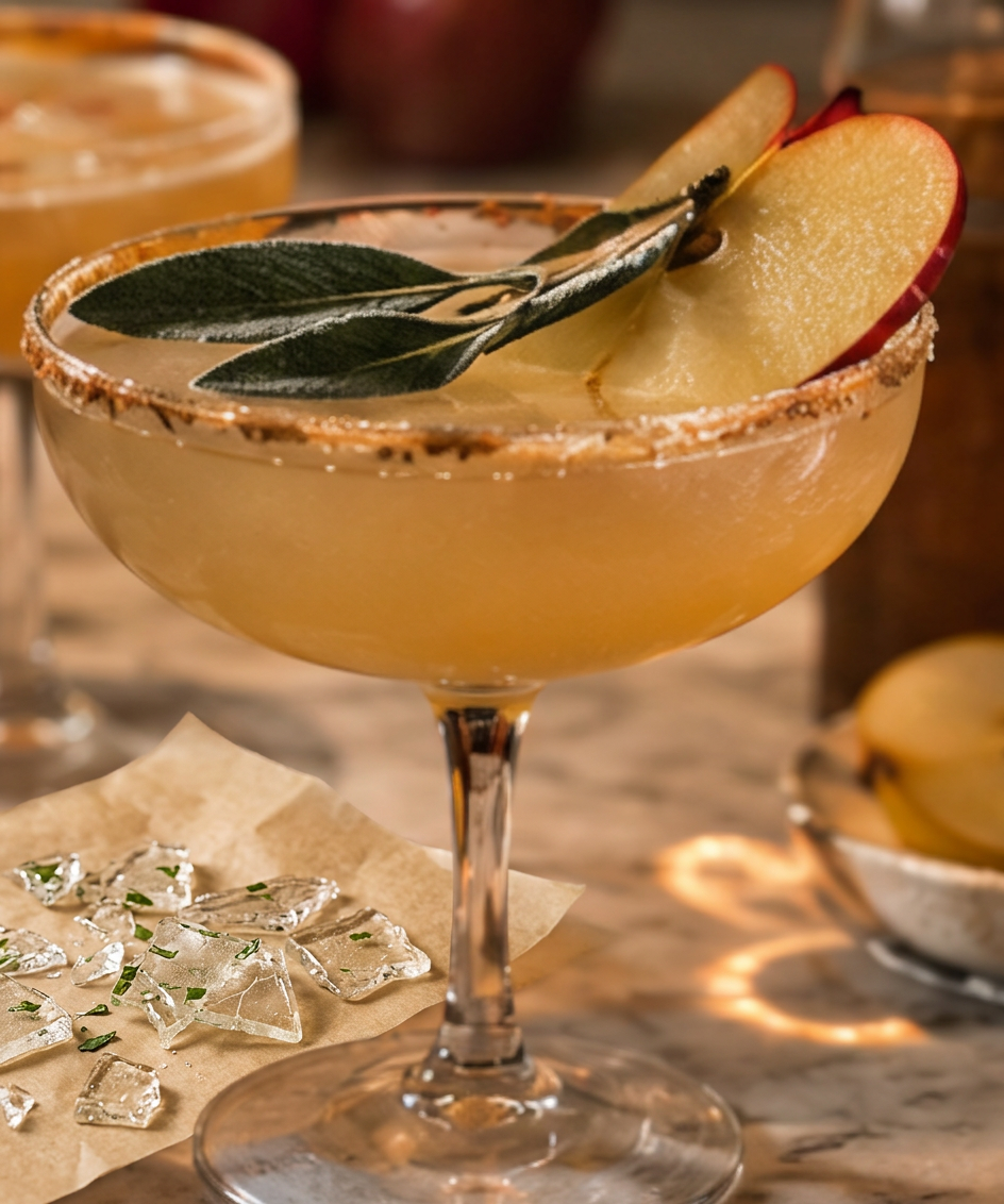 Basil Sugar Glass Shards — illustrative recipe photo