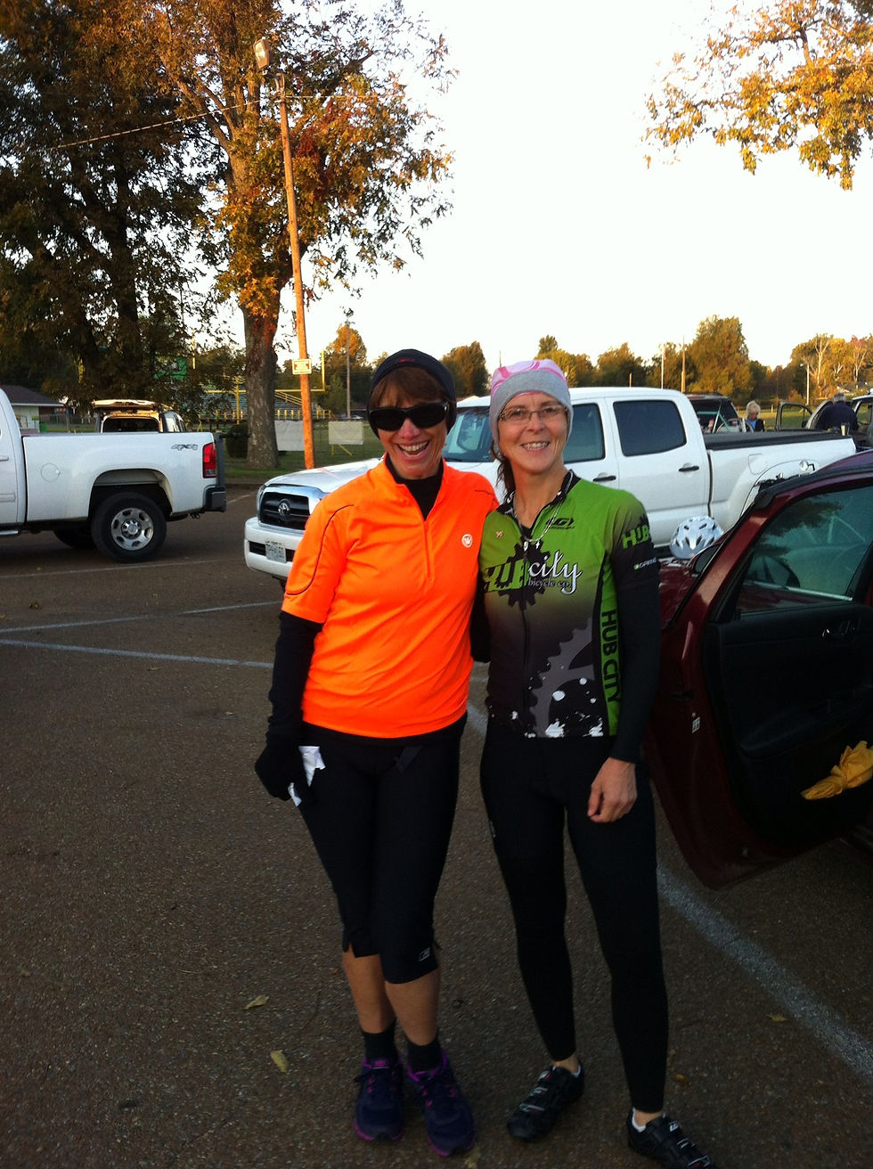 Carleane & Tammie at Realfoot Ride.JPG