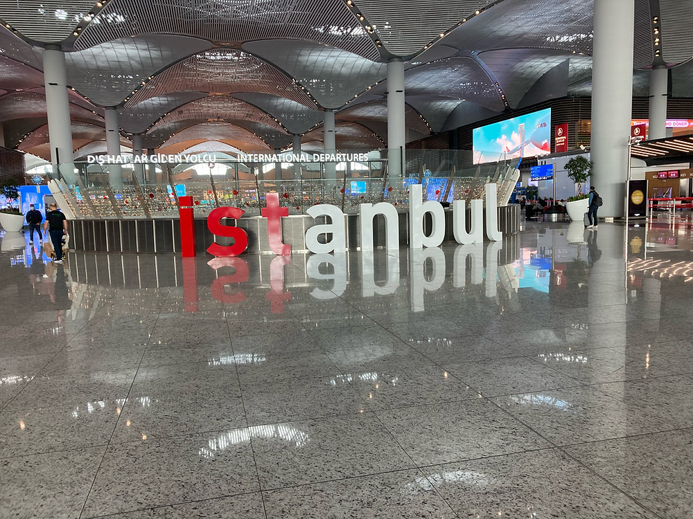 Istanbul Sign at Istanbul Airport