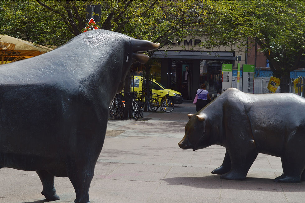 Bear and Bull, Frankfurt Stock exchange