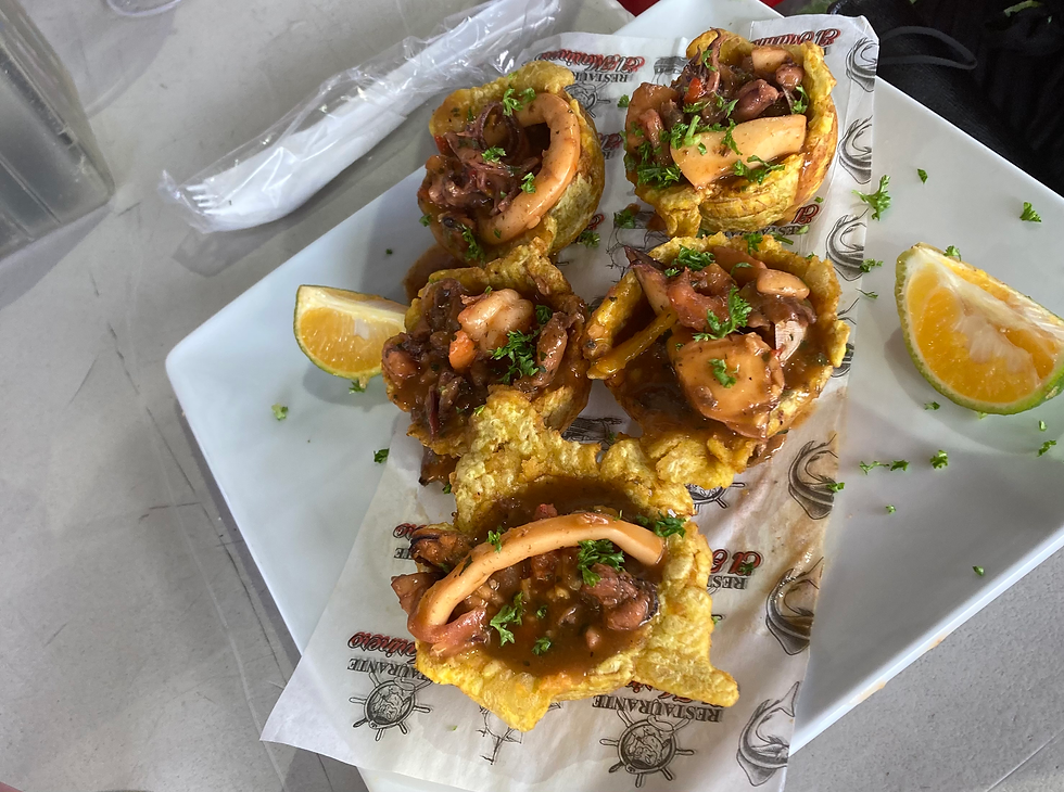 Seafood Tacos at Mercado de Mariscos