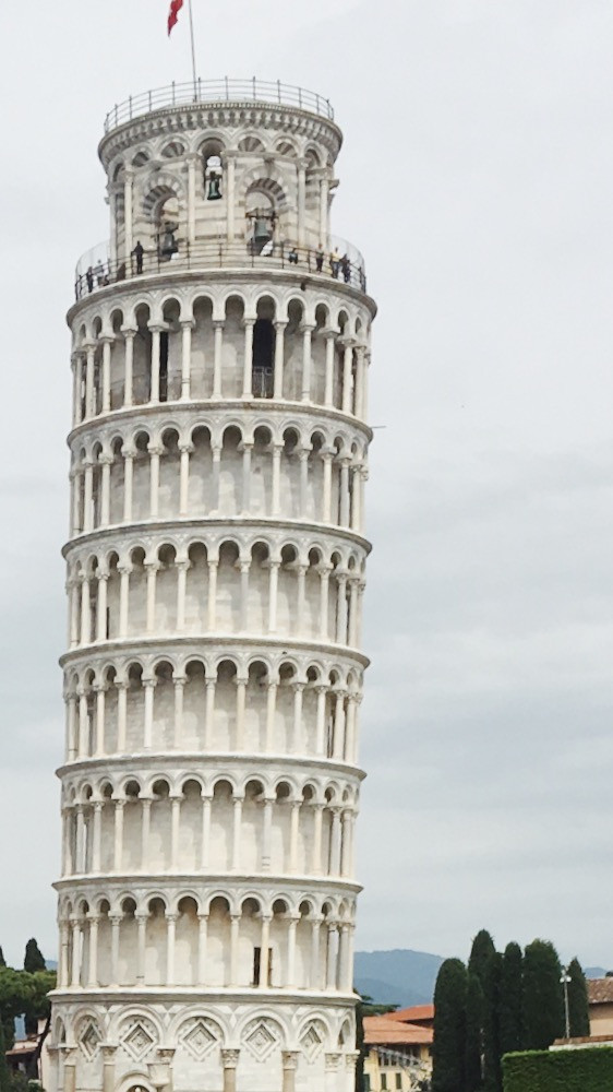 The leaning tower of Pisa