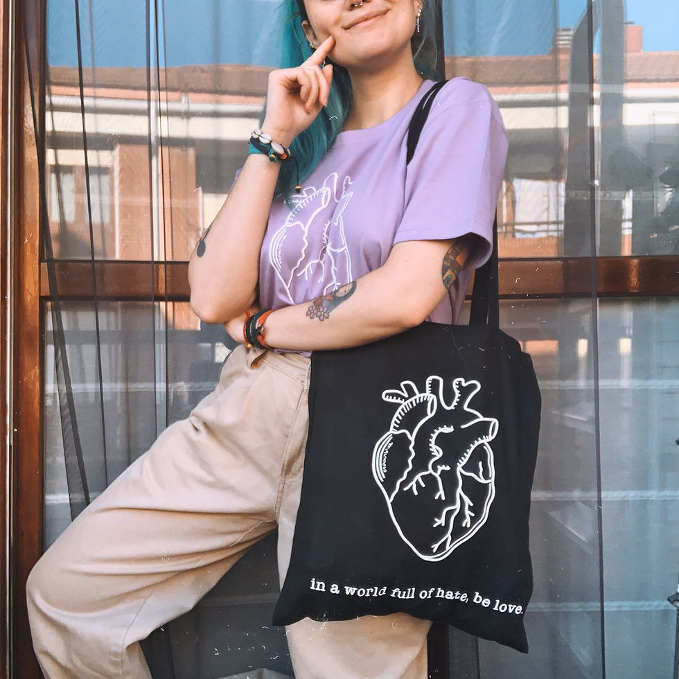 Thumbnail: Totebag "be love"