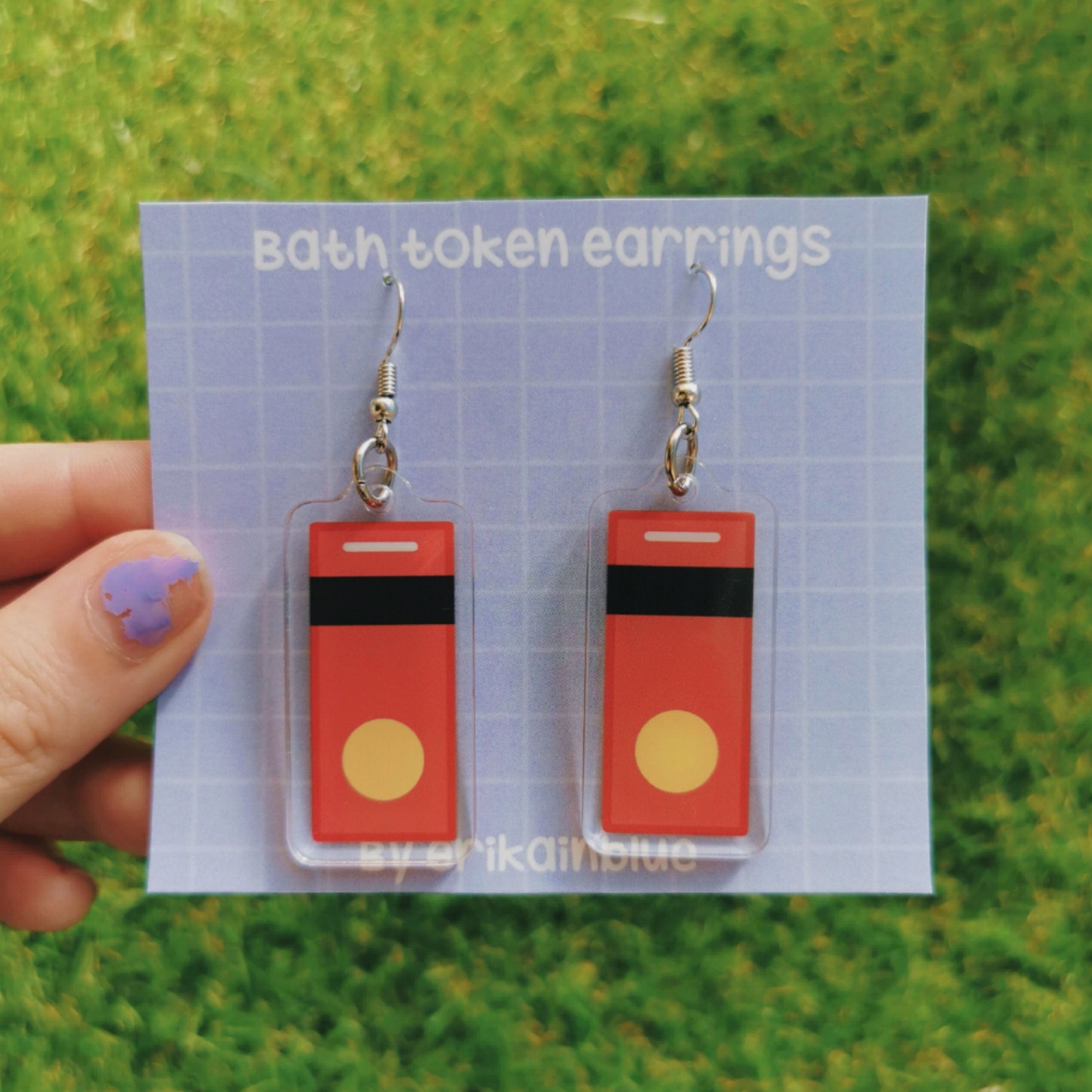 Pendientes bath token 