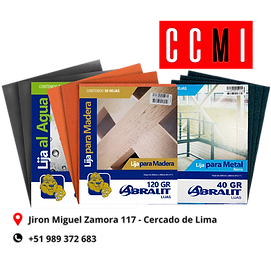 LIJAS ABRALIT VENTA EN CCMI