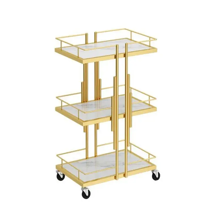 Thumbnail: Cupping Equipment Beautician Cabinet Cart Premium Quality Metal Gold Plated