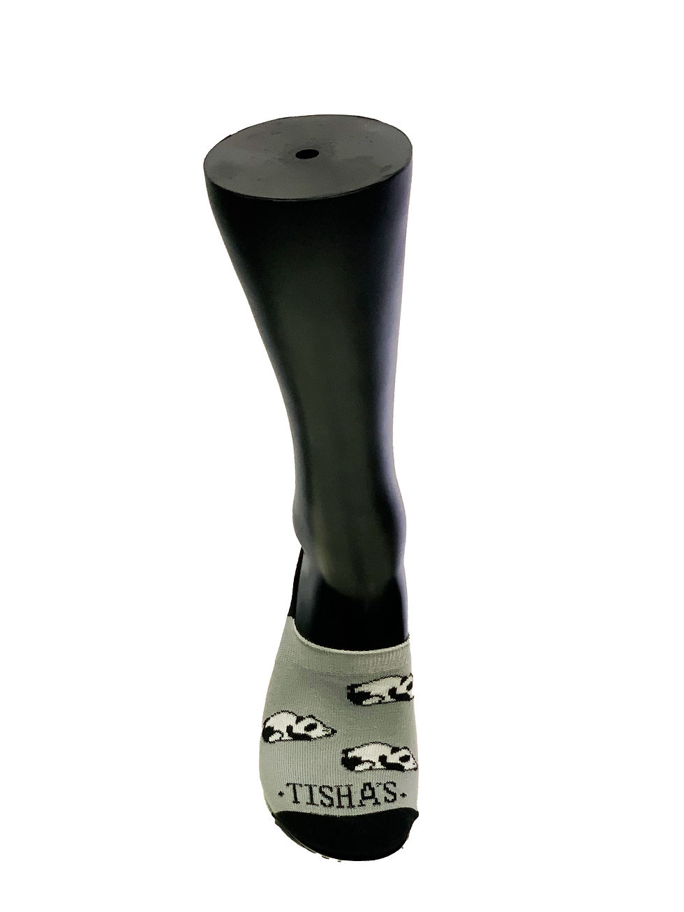 Miniatura: Medias Tishas Panda Invisible. Cortas Color Gris y Negro Unisex. 22119