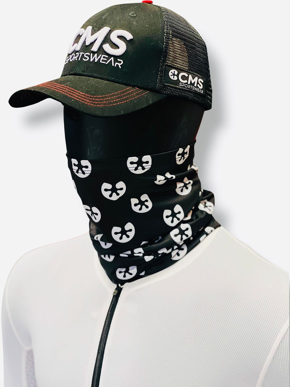 Miniatura: Bandana Negro con Blanco Unisex 10003