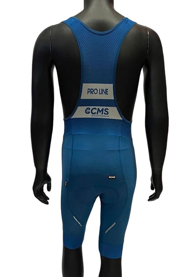 Miniatura: Licra PRO Solid Turquesa Con Tirantes Hombre