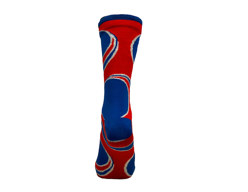 Miniatura: Medias Tishas Altas Selección CR. Color Azul, Blanco y Rojo Unisex. 22143