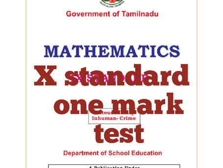 SSLC Maths TM Unit 2 One mark practice/test with explanation in offline