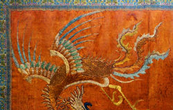 清代黄地龙凤栽绒金丝地毯