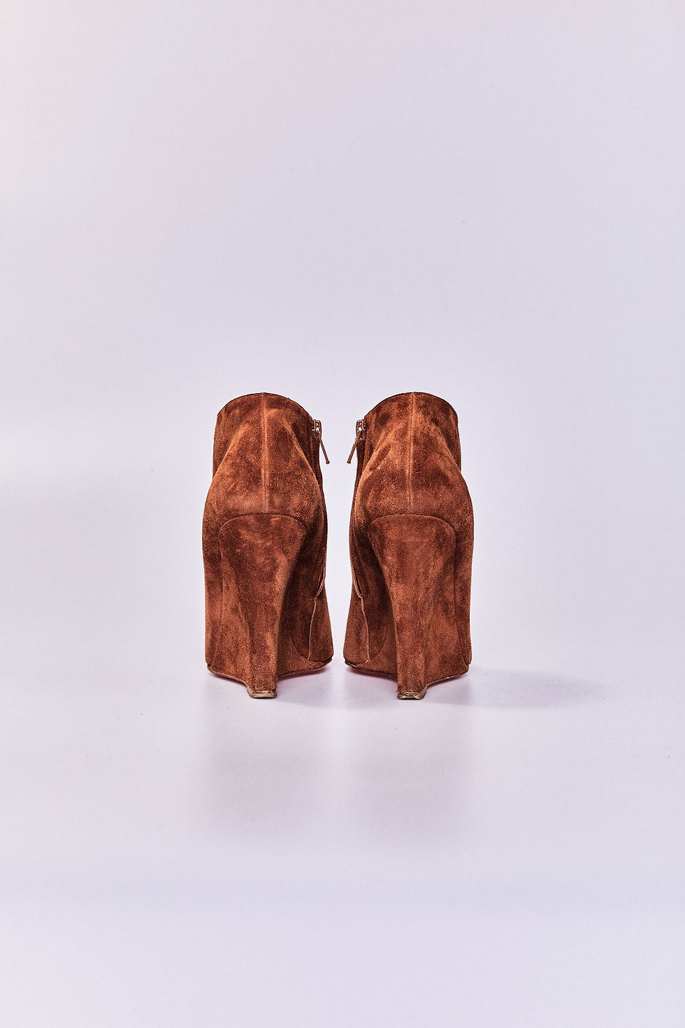 Thumbnail: Christian Louboutin Suede Wedge Boots