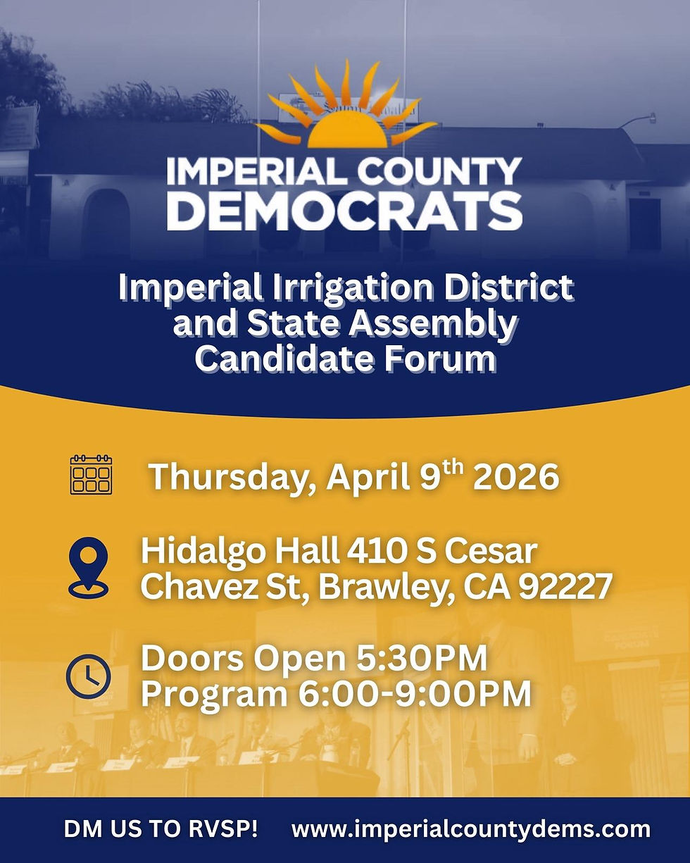 IID and State Assembly Candidate Forum