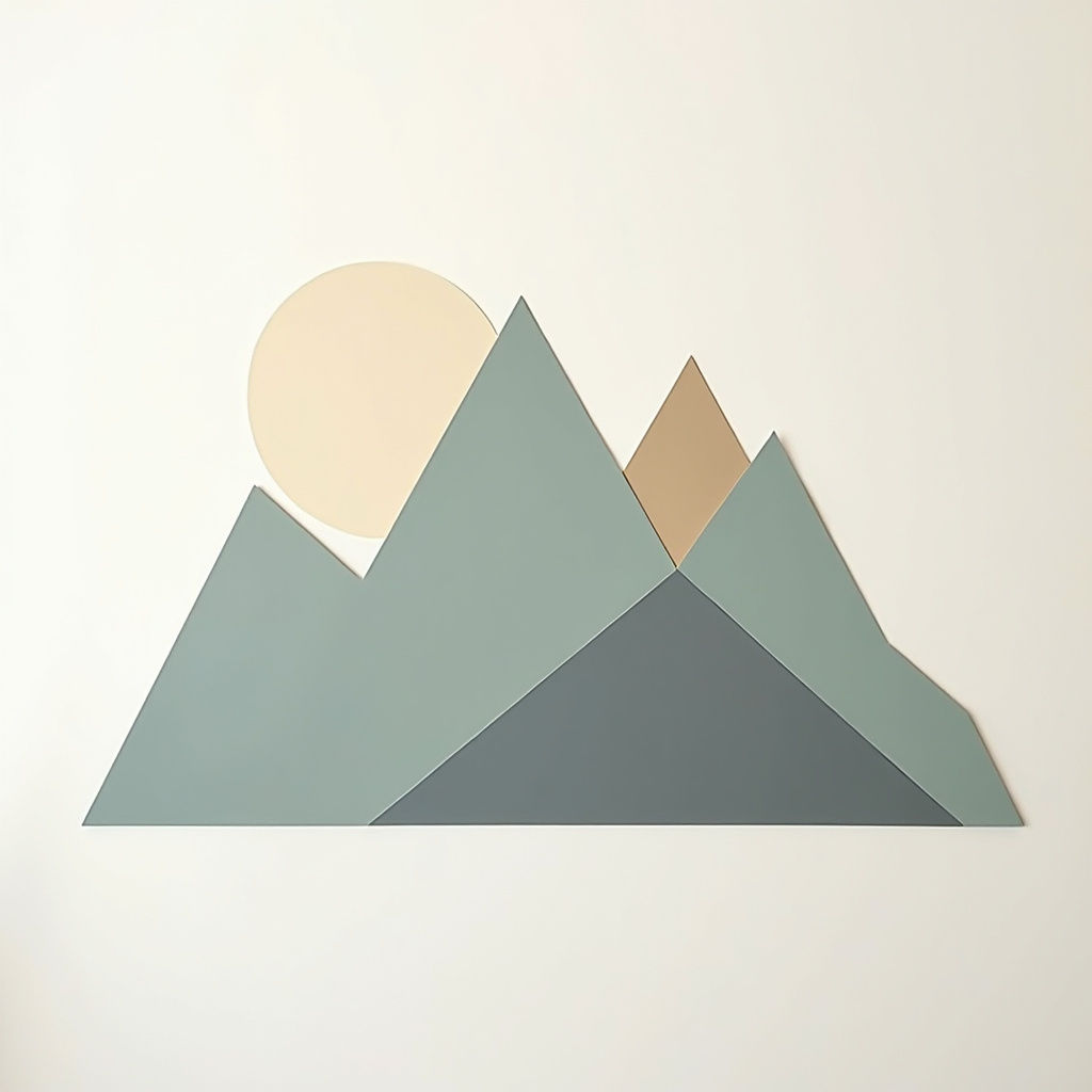 Abstract Mountain Decal