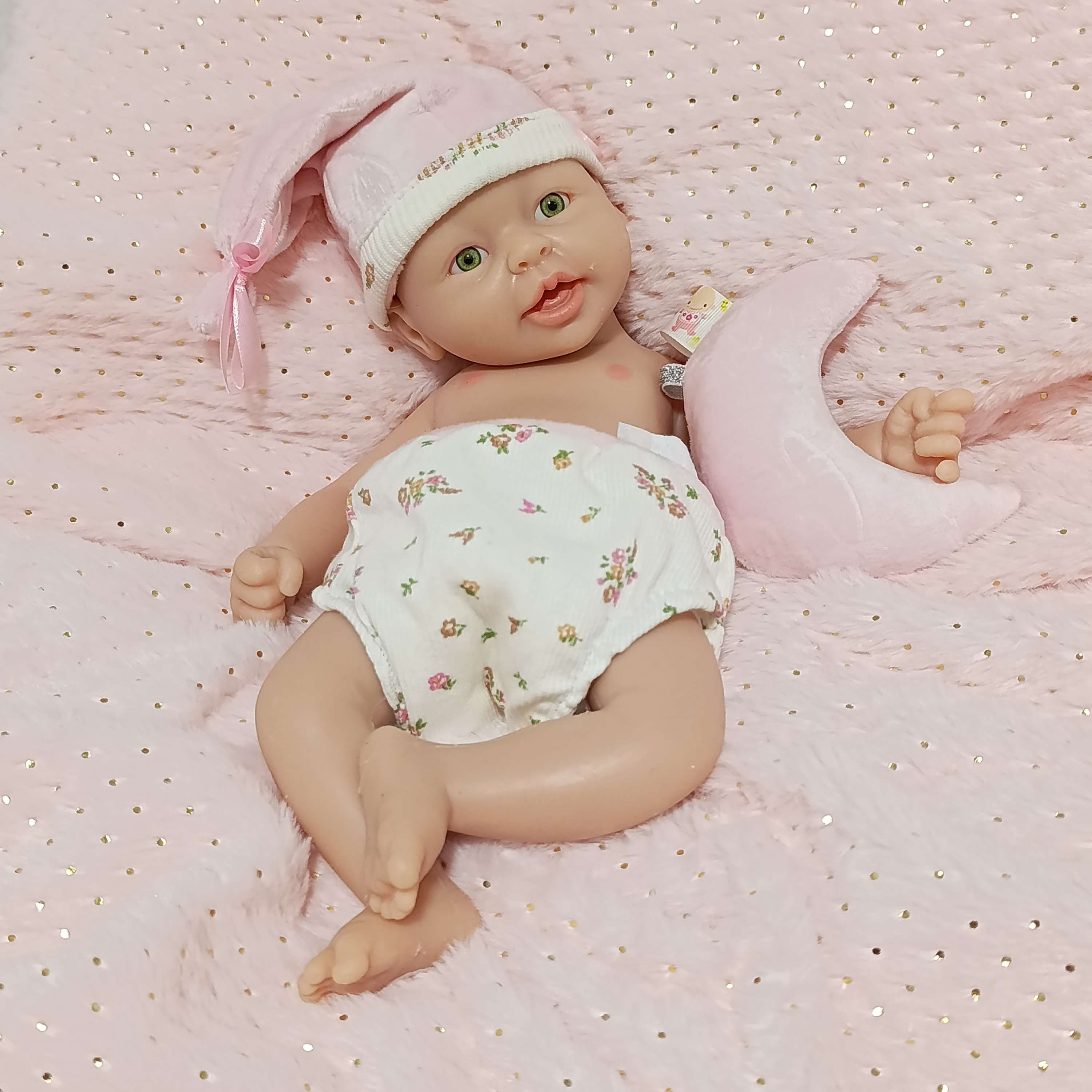 בובת תינוקת מסיליקון מלא | מיקה 38 ס'מ 