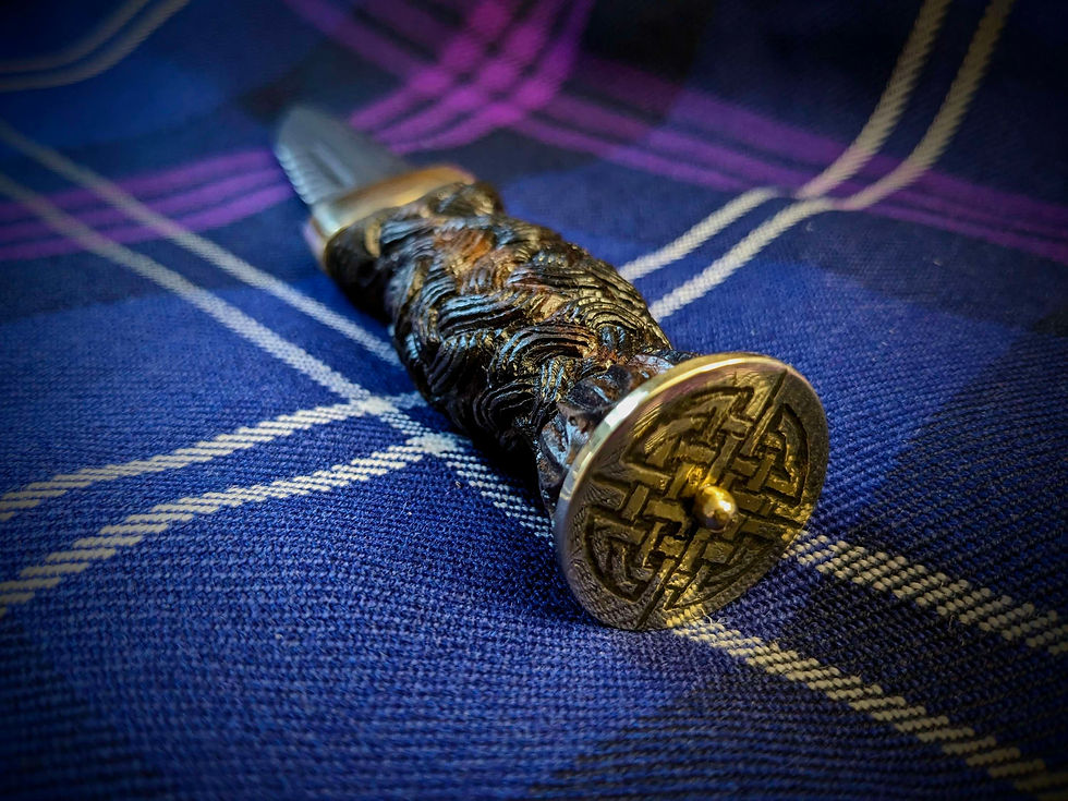 Thumbnail: Ebony Sgian Dubh - Pattern Welded