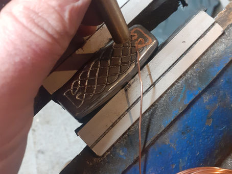 Viking age copper inlays