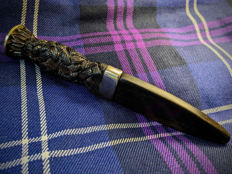 Thumbnail: Ebony Sgian Dubh - Pattern Welded