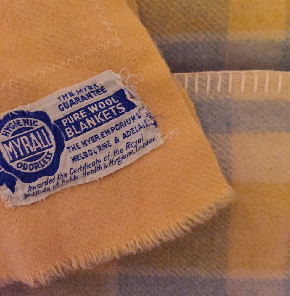 THE BLANKETS: THE SATIN TRIM HAS TO GO.