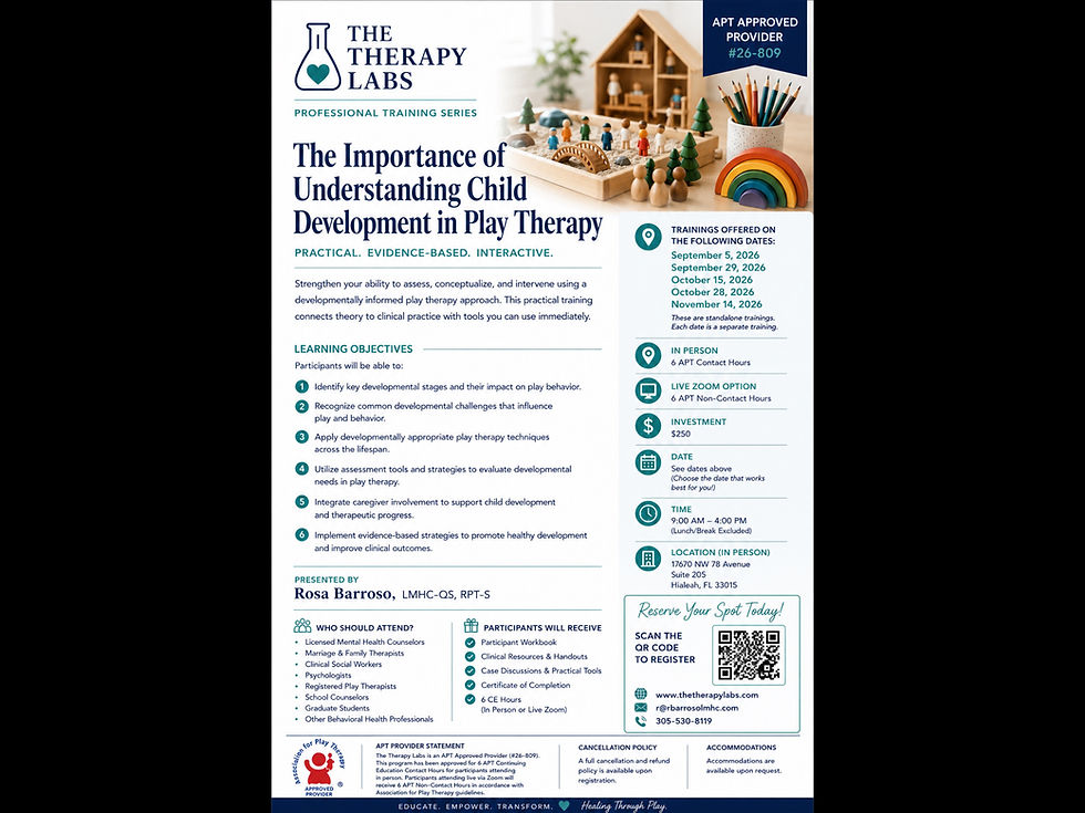 The Importance of Understanding Child Development in Play Therapy