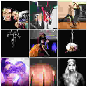 Photos from Duo Rêves performing aerial dance, corporate events, and wedding entertainment