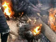 Mrs Ifeoma Nwoye was Burnt to Geath With Her Child @Ochanja Market In the Tanker explotion in Onits