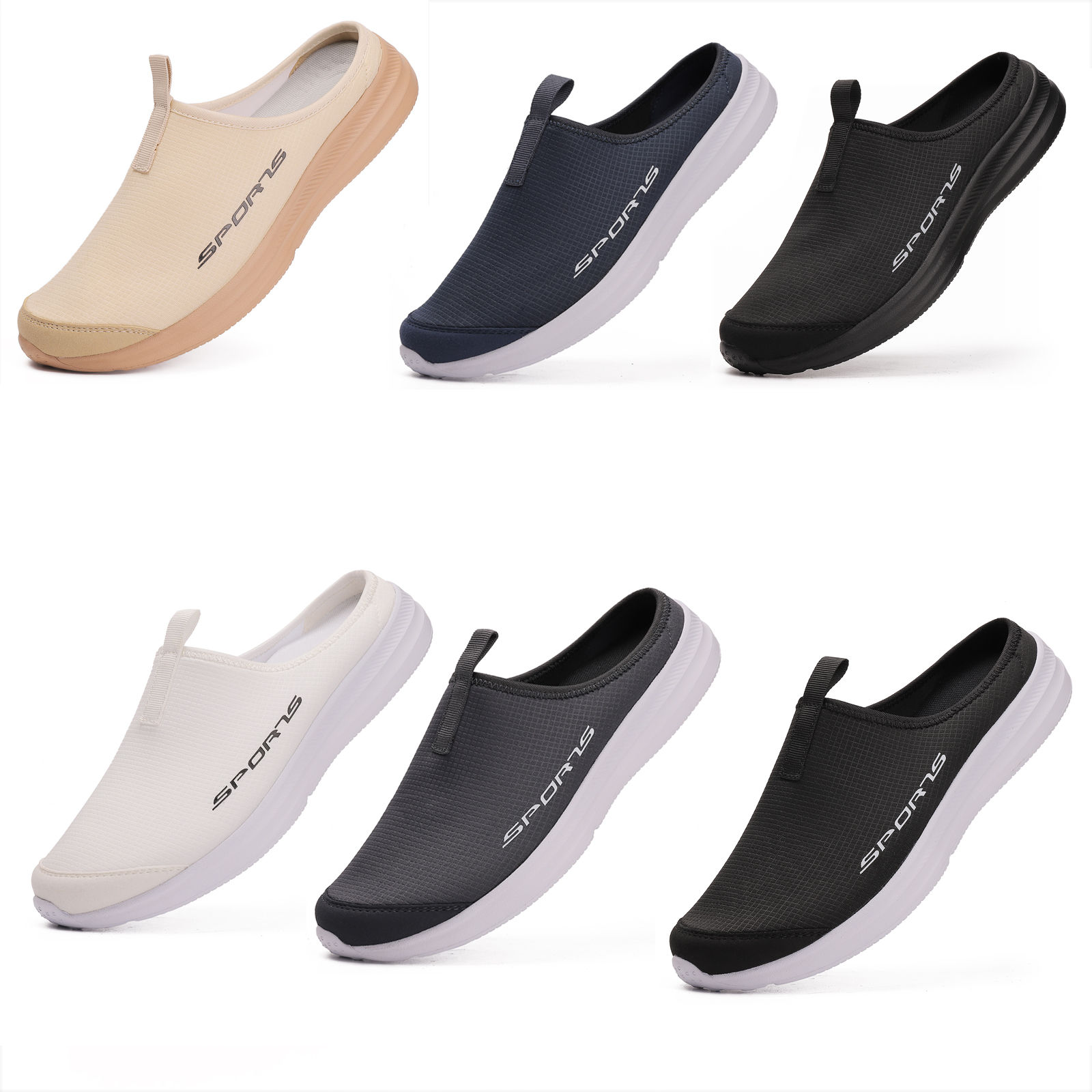 Hot Deals! Summer 2024 Half Slippers for Men Trendy Men's Flat Bottom Casual ...
