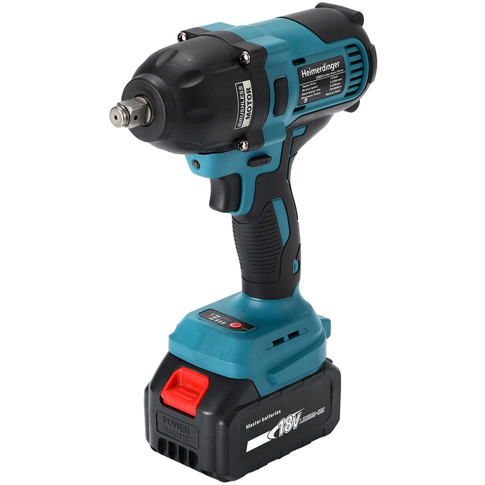 Best Deals! 800N.m 18V 1/2 Brushless Cordless Impact Wrench For car repair tr...